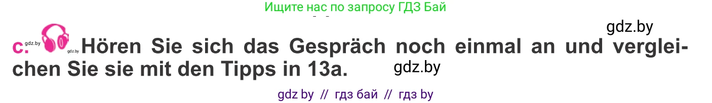 Немецкий язык (Deutsch), 11 класс Учебник (Schülerbuch), авторы: Будько Антонина Филипповна (Budjko Antonina), Урбанович Инна Ювинальевна (Urbanowitsch Ina), издательство Вышэйшая школа, Минск, 2019, бирюзового цвета, страница 53, номер 13c, Условие