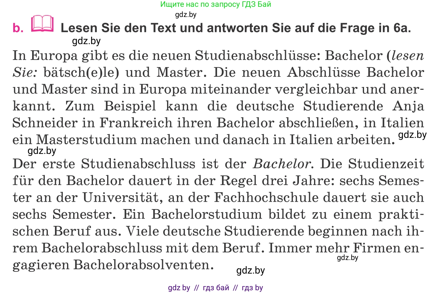 Немецкий язык (Deutsch), 11 класс Учебник (Schülerbuch), авторы: Будько Антонина Филипповна (Budjko Antonina), Урбанович Инна Ювинальевна (Urbanowitsch Ina), издательство Вышэйшая школа, Минск, 2019, бирюзового цвета, страница 38, номер 6b, Условие