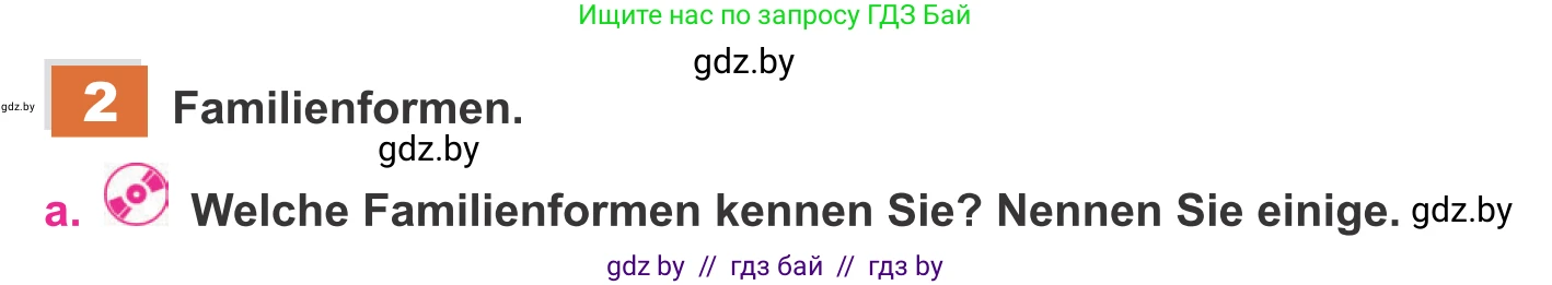 Немецкий язык (Deutsch), 11 класс Учебник (Schülerbuch), авторы: Будько Антонина Филипповна (Budjko Antonina), Урбанович Инна Ювинальевна (Urbanowitsch Ina), издательство Вышэйшая школа, Минск, 2019, бирюзового цвета, страница 82, номер 2a, Условие