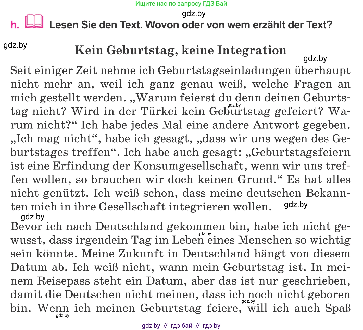 Немецкий язык (Deutsch), 11 класс Учебник (Schülerbuch), авторы: Будько Антонина Филипповна (Budjko Antonina), Урбанович Инна Ювинальевна (Urbanowitsch Ina), издательство Вышэйшая школа, Минск, 2019, бирюзового цвета, страница 91, номер 1h, Условие