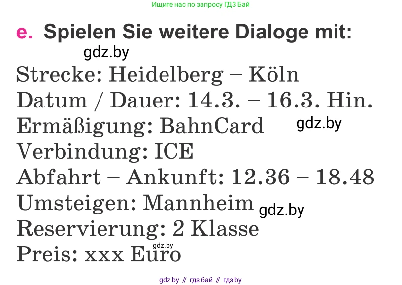 Немецкий язык (Deutsch), 11 класс Учебник (Schülerbuch), авторы: Будько Антонина Филипповна (Budjko Antonina), Урбанович Инна Ювинальевна (Urbanowitsch Ina), издательство Вышэйшая школа, Минск, 2019, бирюзового цвета, страница 125, номер 4e, Условие