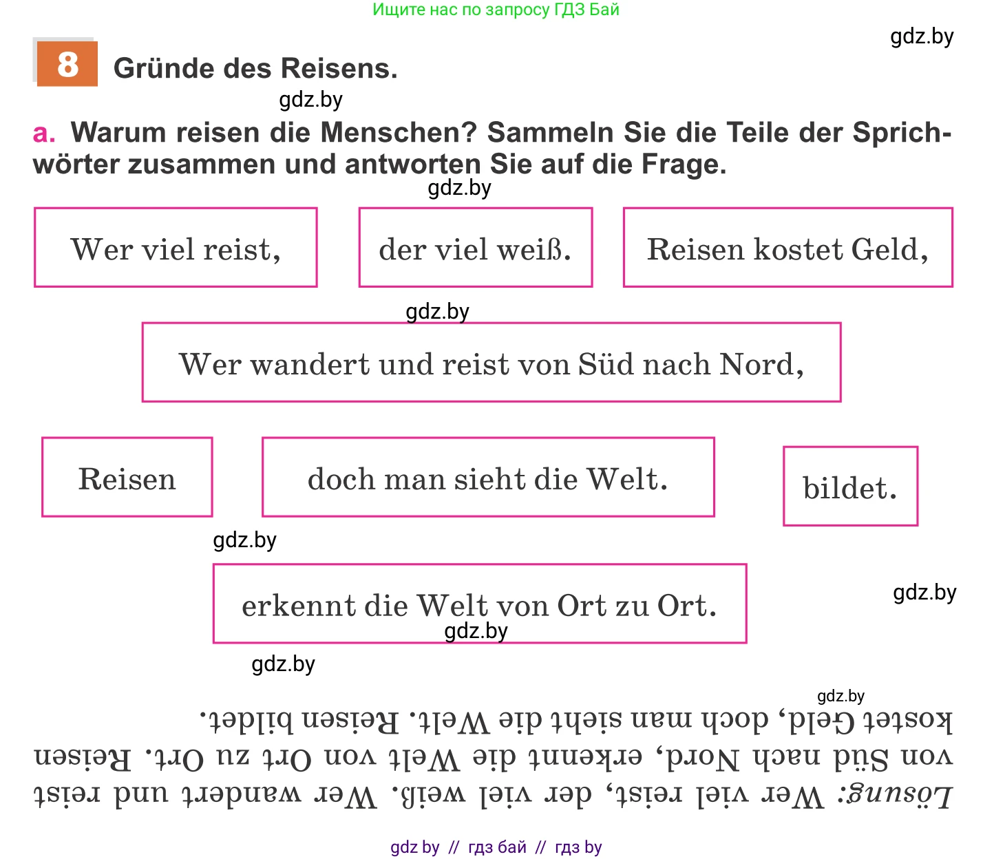 Немецкий язык (Deutsch), 11 класс Учебник (Schülerbuch), авторы: Будько Антонина Филипповна (Budjko Antonina), Урбанович Инна Ювинальевна (Urbanowitsch Ina), издательство Вышэйшая школа, Минск, 2019, бирюзового цвета, страница 128, номер 8a, Условие