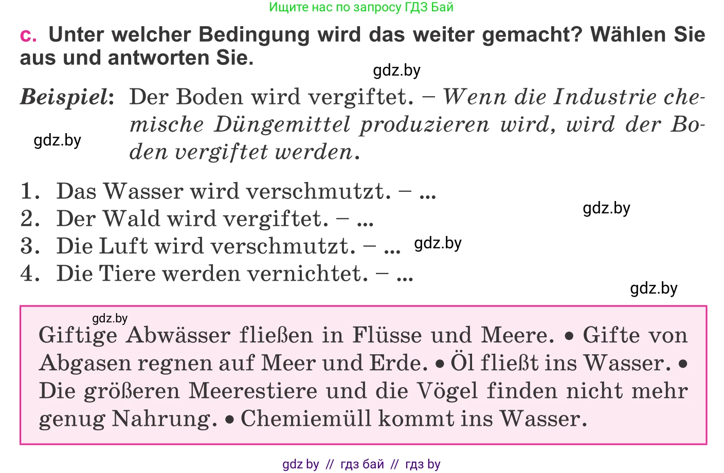Немецкий язык (Deutsch), 11 класс Учебник (Schülerbuch), авторы: Будько Антонина Филипповна (Budjko Antonina), Урбанович Инна Ювинальевна (Urbanowitsch Ina), издательство Вышэйшая школа, Минск, 2019, бирюзового цвета, страница 168, номер 2c, Условие