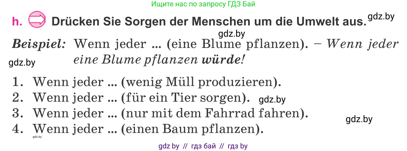 Немецкий язык (Deutsch), 11 класс Учебник (Schülerbuch), авторы: Будько Антонина Филипповна (Budjko Antonina), Урбанович Инна Ювинальевна (Urbanowitsch Ina), издательство Вышэйшая школа, Минск, 2019, бирюзового цвета, страница 193, номер 11h, Условие