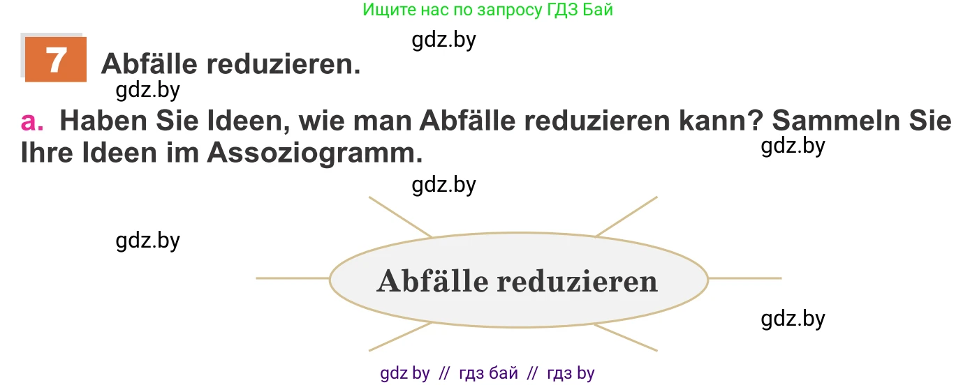 Немецкий язык (Deutsch), 11 класс Учебник (Schülerbuch), авторы: Будько Антонина Филипповна (Budjko Antonina), Урбанович Инна Ювинальевна (Urbanowitsch Ina), издательство Вышэйшая школа, Минск, 2019, бирюзового цвета, страница 182, номер 7a, Условие