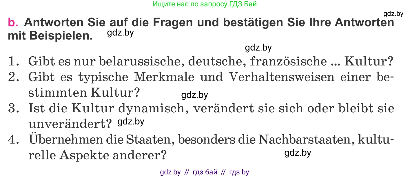 Немецкий язык (Deutsch), 11 класс Учебник (Schülerbuch), авторы: Будько Антонина Филипповна (Budjko Antonina), Урбанович Инна Ювинальевна (Urbanowitsch Ina), издательство Вышэйшая школа, Минск, 2019, бирюзового цвета, страница 215, номер 1b, Условие