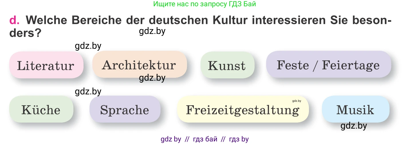 Немецкий язык (Deutsch), 11 класс Учебник (Schülerbuch), авторы: Будько Антонина Филипповна (Budjko Antonina), Урбанович Инна Ювинальевна (Urbanowitsch Ina), издательство Вышэйшая школа, Минск, 2019, бирюзового цвета, страница 218, номер 2d, Условие