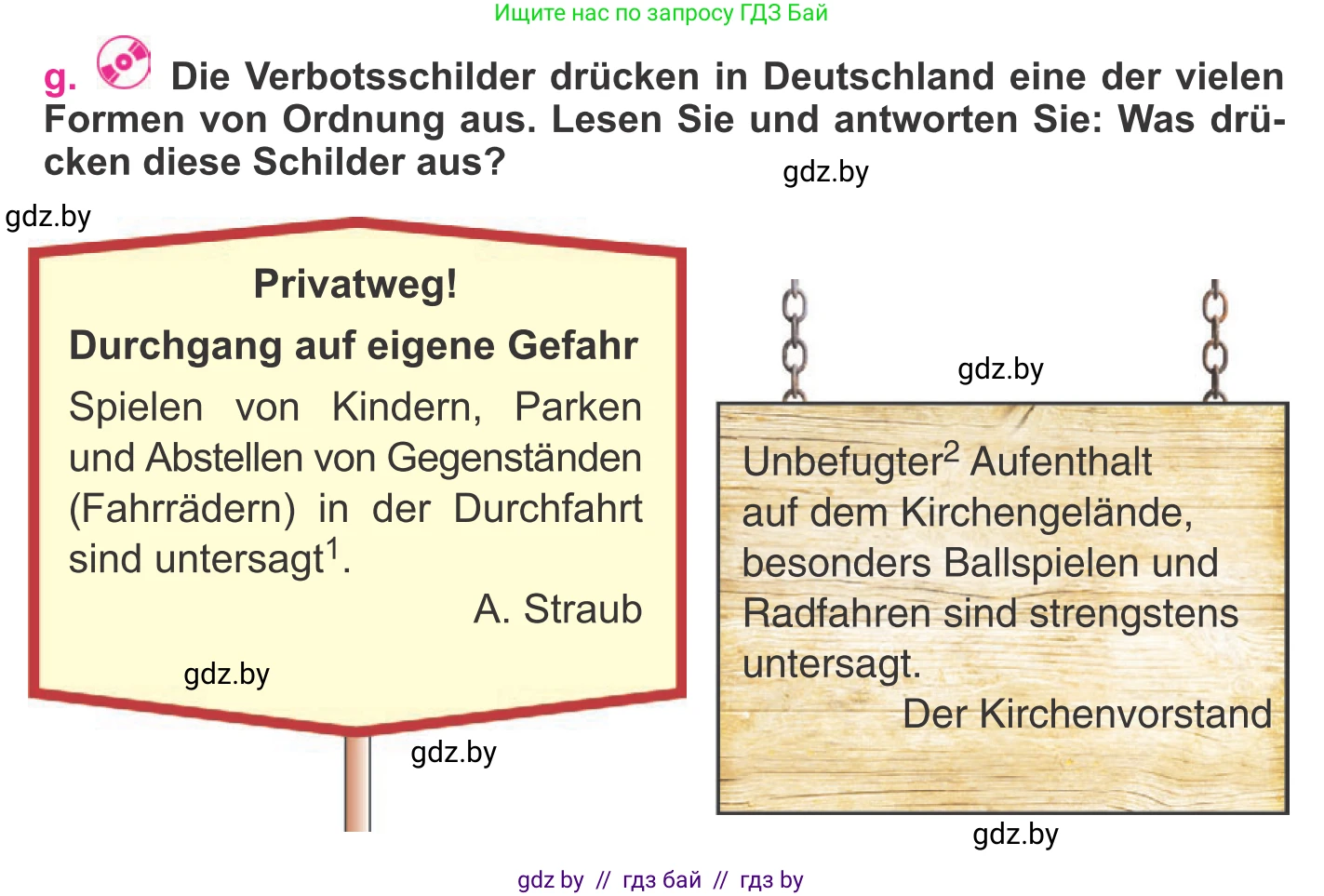 Немецкий язык (Deutsch), 11 класс Учебник (Schülerbuch), авторы: Будько Антонина Филипповна (Budjko Antonina), Урбанович Инна Ювинальевна (Urbanowitsch Ina), издательство Вышэйшая школа, Минск, 2019, бирюзового цвета, страница 259, номер 3g, Условие