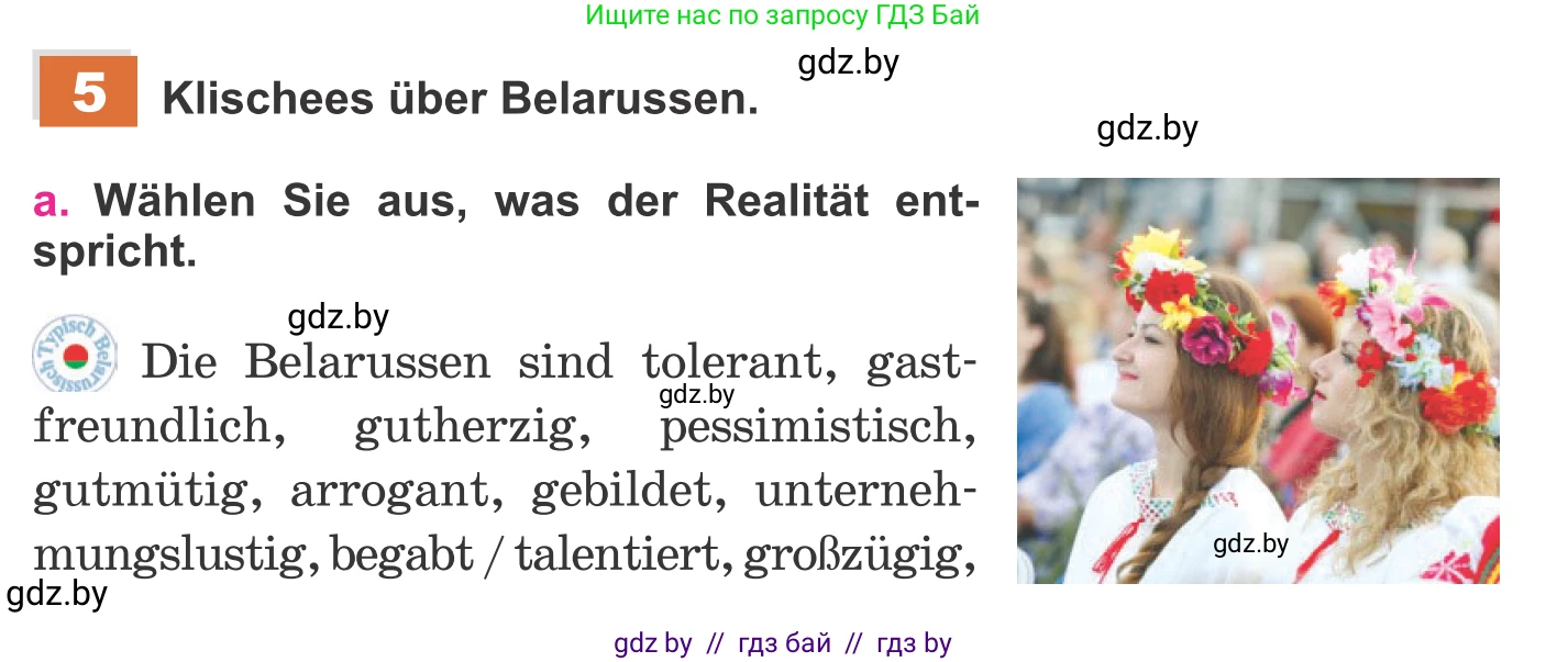 Немецкий язык (Deutsch), 11 класс Учебник (Schülerbuch), авторы: Будько Антонина Филипповна (Budjko Antonina), Урбанович Инна Ювинальевна (Urbanowitsch Ina), издательство Вышэйшая школа, Минск, 2019, бирюзового цвета, страница 263, номер 5a, Условие