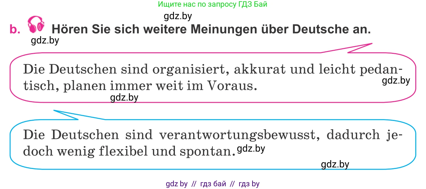 Немецкий язык (Deutsch), 11 класс Учебник (Schülerbuch), авторы: Будько Антонина Филипповна (Budjko Antonina), Урбанович Инна Ювинальевна (Urbanowitsch Ina), издательство Вышэйшая школа, Минск, 2019, бирюзового цвета, страница 265, номер 1b, Условие