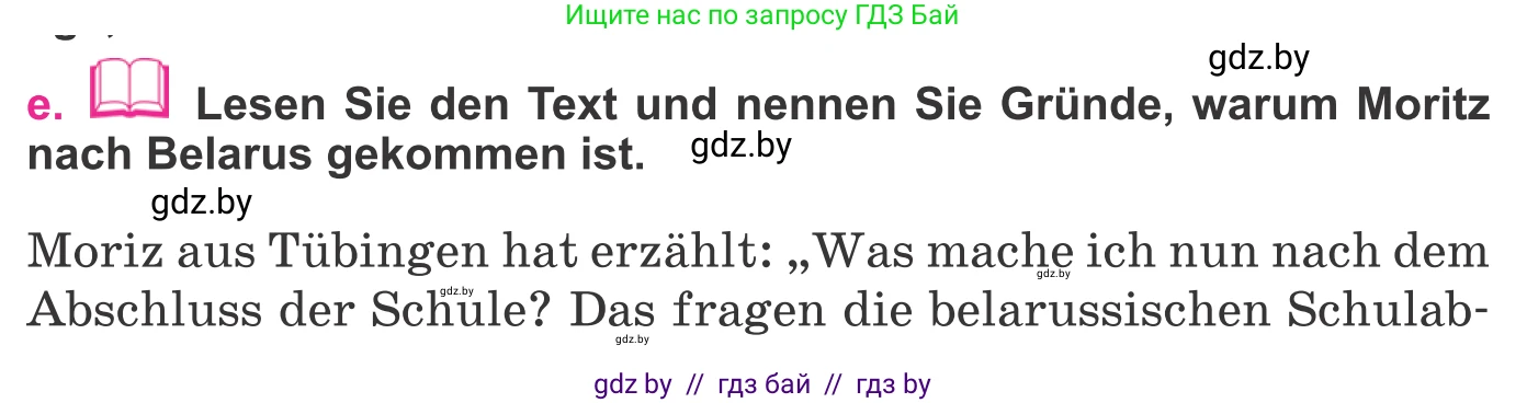 Немецкий язык (Deutsch), 11 класс Учебник (Schülerbuch), авторы: Будько Антонина Филипповна (Budjko Antonina), Урбанович Инна Ювинальевна (Urbanowitsch Ina), издательство Вышэйшая школа, Минск, 2019, бирюзового цвета, страница 304, номер 4e, Условие