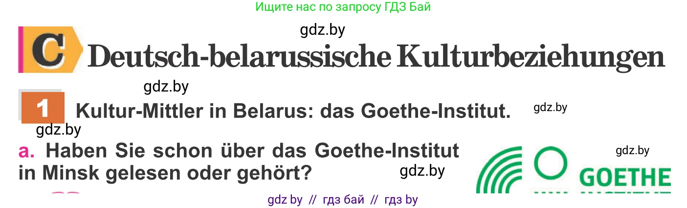 Немецкий язык (Deutsch), 11 класс Учебник (Schülerbuch), авторы: Будько Антонина Филипповна (Budjko Antonina), Урбанович Инна Ювинальевна (Urbanowitsch Ina), издательство Вышэйшая школа, Минск, 2019, бирюзового цвета, страница 306, номер 1a, Условие
