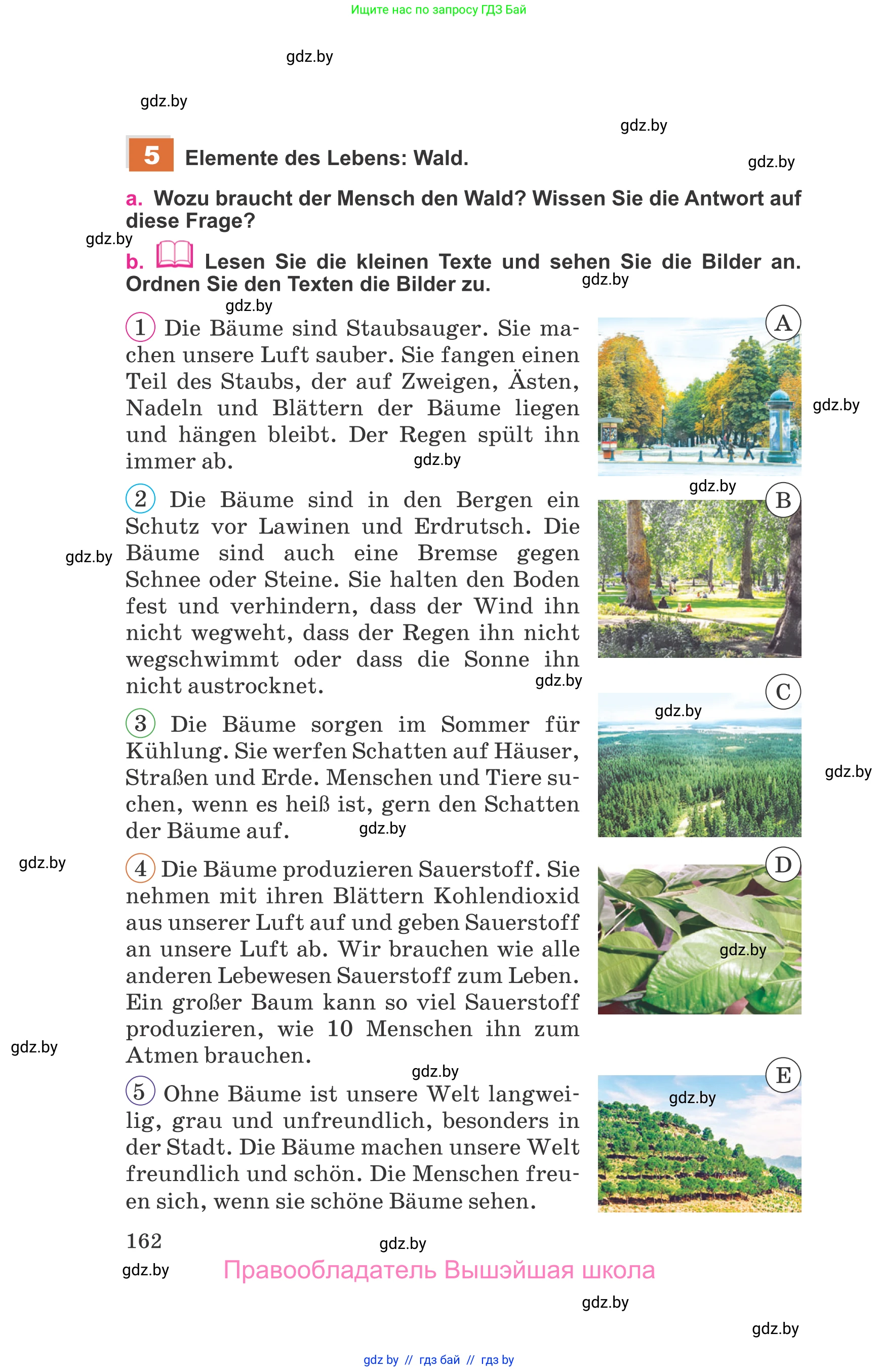 Немецкий язык (Deutsch), 11 класс Учебник (Schülerbuch), авторы: Будько Антонина Филипповна (Budjko Antonina), Урбанович Инна Ювинальевна (Urbanowitsch Ina), издательство Вышэйшая школа, Минск, 2019, бирюзового цвета, страница 162