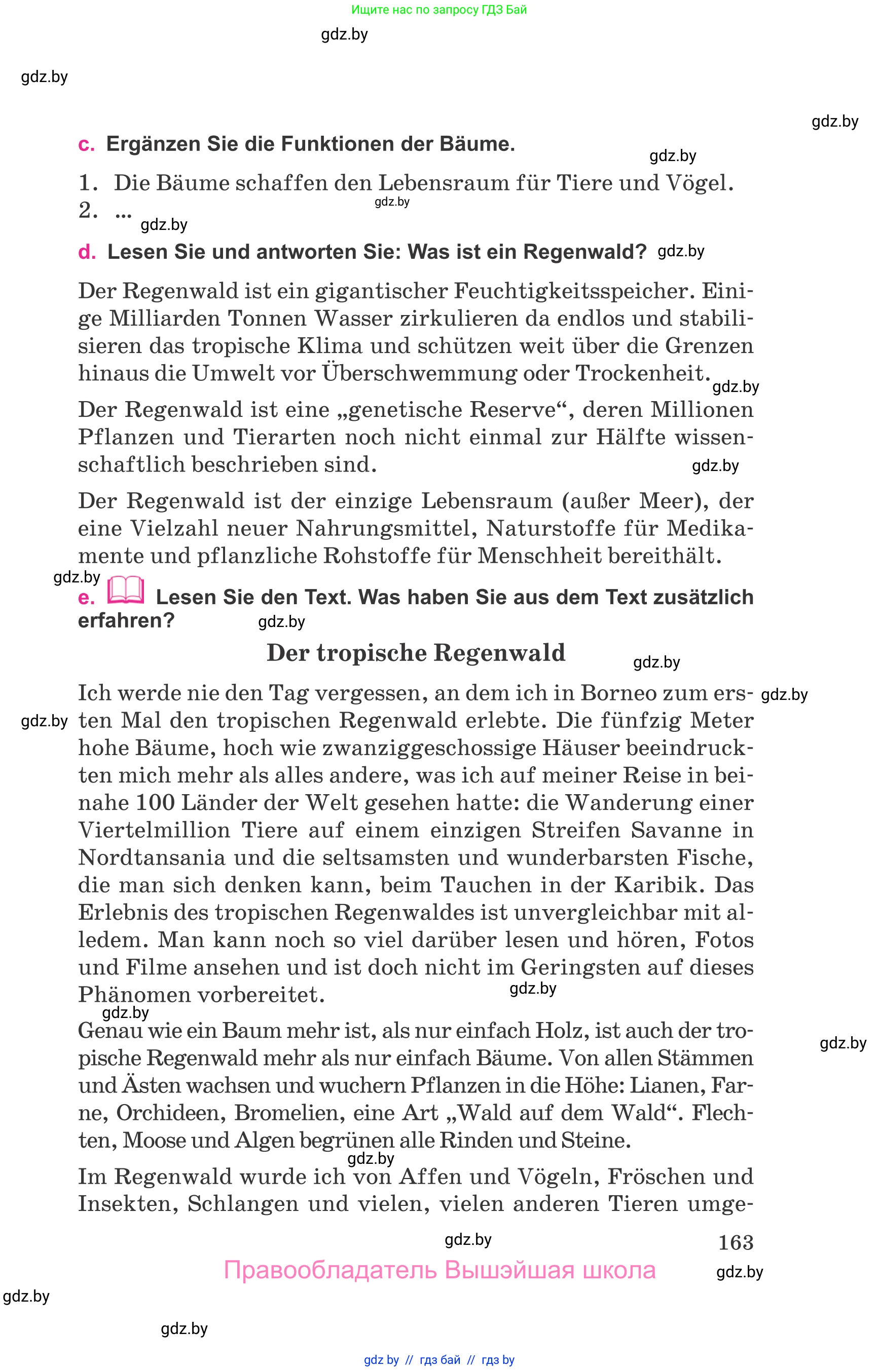 Немецкий язык (Deutsch), 11 класс Учебник (Schülerbuch), авторы: Будько Антонина Филипповна (Budjko Antonina), Урбанович Инна Ювинальевна (Urbanowitsch Ina), издательство Вышэйшая школа, Минск, 2019, бирюзового цвета, страница 163