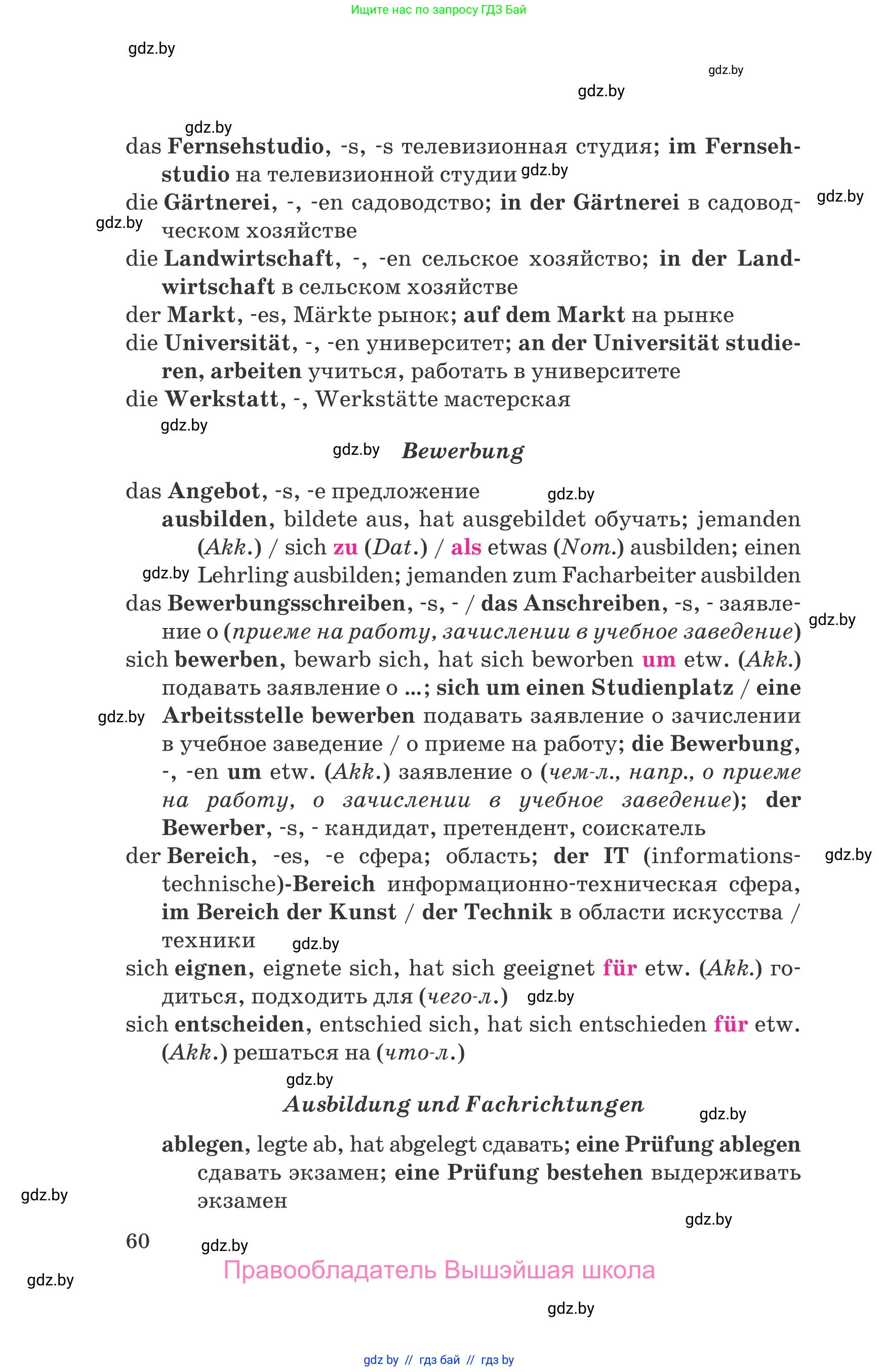 Немецкий язык (Deutsch), 11 класс Учебник (Schülerbuch), авторы: Будько Антонина Филипповна (Budjko Antonina), Урбанович Инна Ювинальевна (Urbanowitsch Ina), издательство Вышэйшая школа, Минск, 2019, бирюзового цвета, страница 60