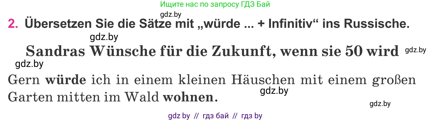 Немецкий язык (Deutsch), 11 класс Учебник (Schülerbuch), авторы: Будько Антонина Филипповна (Budjko Antonina), Урбанович Инна Ювинальевна (Urbanowitsch Ina), издательство Вышэйшая школа, Минск, 2019, бирюзового цвета, страница 313, номер 2, Условие