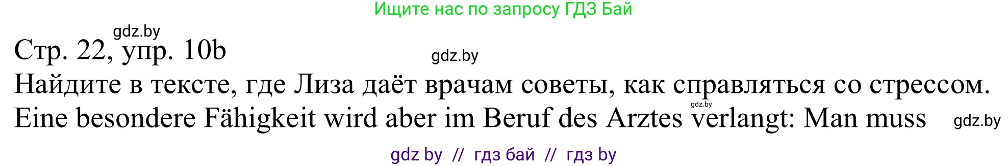 Немецкий язык (Deutsch), 11 класс Учебник (Schülerbuch), авторы: Будько Антонина Филипповна (Budjko Antonina), Урбанович Инна Ювинальевна (Urbanowitsch Ina), издательство Вышэйшая школа, Минск, 2019, бирюзового цвета, страница 22, номер 10b, Решение