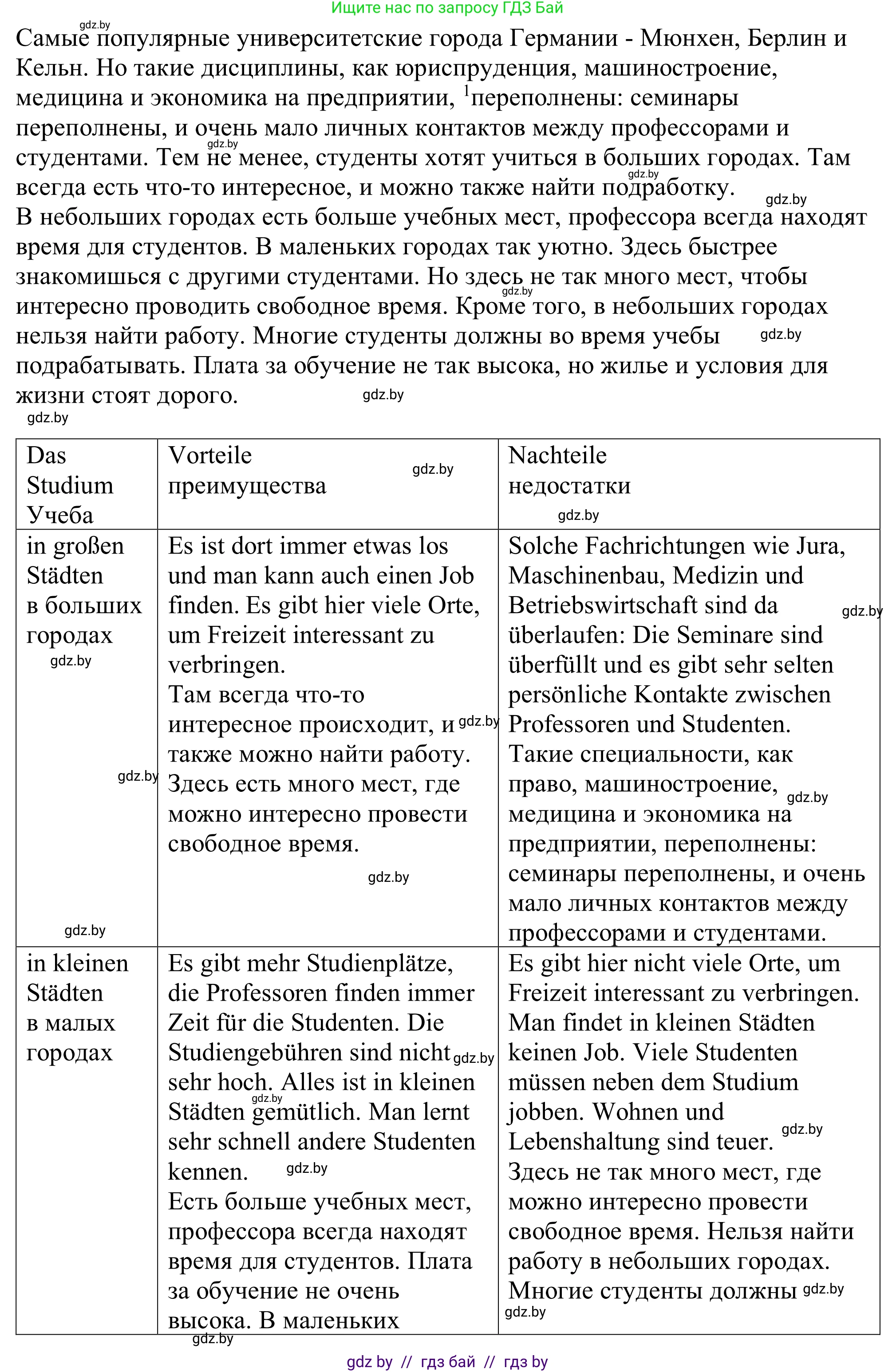 Немецкий язык (Deutsch), 11 класс Учебник (Schülerbuch), авторы: Будько Антонина Филипповна (Budjko Antonina), Урбанович Инна Ювинальевна (Urbanowitsch Ina), издательство Вышэйшая школа, Минск, 2019, бирюзового цвета, страница 44, номер 8e, Решение (продолжение 2)