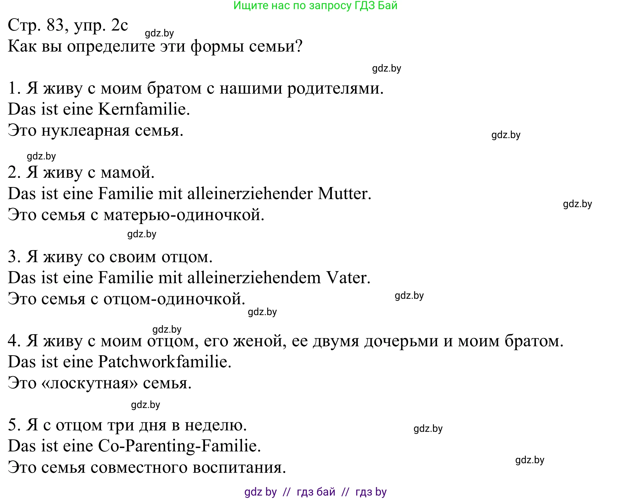 Немецкий язык (Deutsch), 11 класс Учебник (Schülerbuch), авторы: Будько Антонина Филипповна (Budjko Antonina), Урбанович Инна Ювинальевна (Urbanowitsch Ina), издательство Вышэйшая школа, Минск, 2019, бирюзового цвета, страница 83, номер 2c, Решение