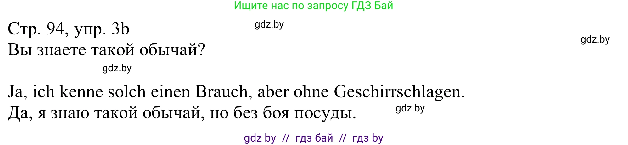Немецкий язык (Deutsch), 11 класс Учебник (Schülerbuch), авторы: Будько Антонина Филипповна (Budjko Antonina), Урбанович Инна Ювинальевна (Urbanowitsch Ina), издательство Вышэйшая школа, Минск, 2019, бирюзового цвета, страница 94, номер 3b, Решение