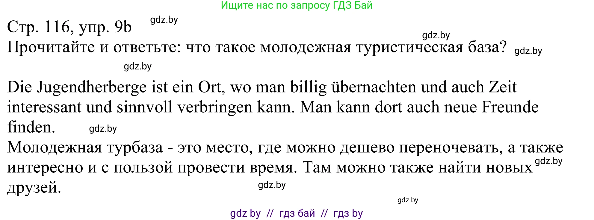 Немецкий язык (Deutsch), 11 класс Учебник (Schülerbuch), авторы: Будько Антонина Филипповна (Budjko Antonina), Урбанович Инна Ювинальевна (Urbanowitsch Ina), издательство Вышэйшая школа, Минск, 2019, бирюзового цвета, страница 116, номер 9b, Решение