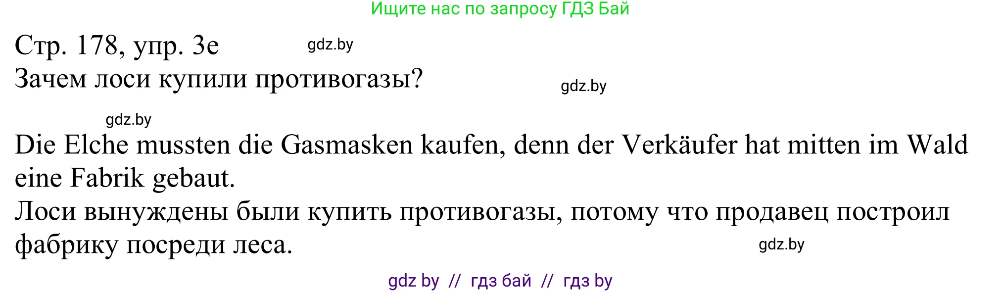Немецкий язык (Deutsch), 11 класс Учебник (Schülerbuch), авторы: Будько Антонина Филипповна (Budjko Antonina), Урбанович Инна Ювинальевна (Urbanowitsch Ina), издательство Вышэйшая школа, Минск, 2019, бирюзового цвета, страница 178, номер 3e, Решение