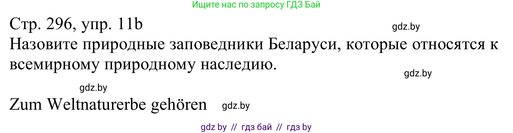 Немецкий язык (Deutsch), 11 класс Учебник (Schülerbuch), авторы: Будько Антонина Филипповна (Budjko Antonina), Урбанович Инна Ювинальевна (Urbanowitsch Ina), издательство Вышэйшая школа, Минск, 2019, бирюзового цвета, страница 296, номер 11b, Решение