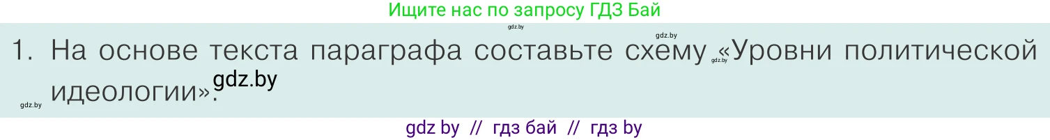 Обществоведение, 10 класс Учебник, авторы: Данилов Александр Николаевич, Полейко Елена Александровна, Кушнер Надежда Васильевна, Бернат Ирина Петровна, Безнюк Д К, Белов А А, Гречнева Е Ф, Кобяк О В, Мармашова С П, Можейко М А, Старовойтова Л В, Черченко Н В, издательство Адукацыя i выхаванне, Минск, 2020, страница 89, номер 1, Условие