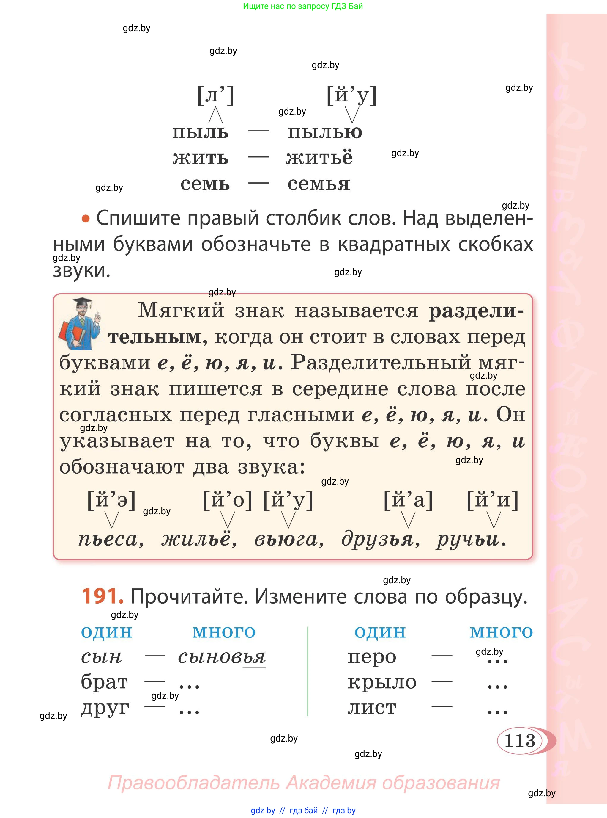 Русский язык, 2 класс Учебник, автор: Антипова Маргарита Борисовна, издательство Академия образования, Минск, 2025, Часть 1, страница 113