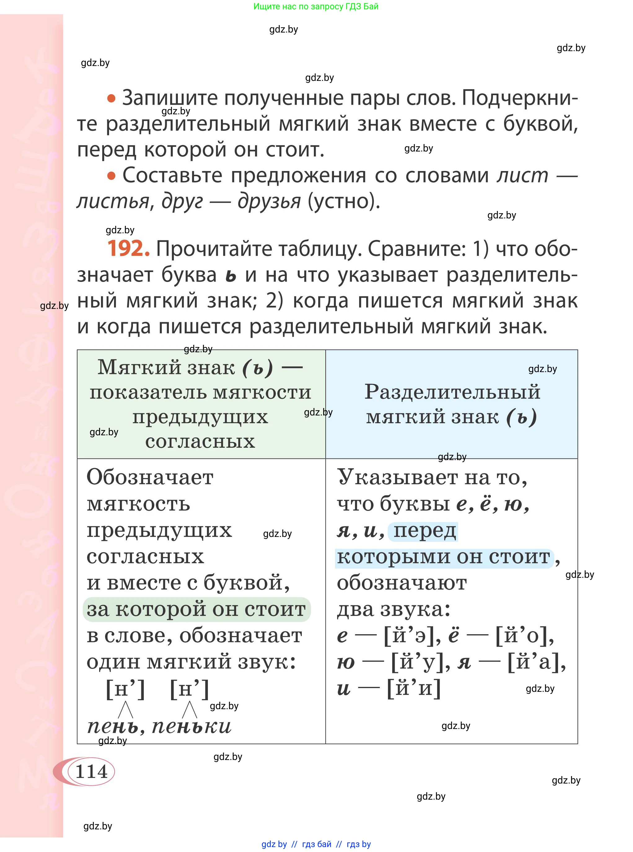 Русский язык, 2 класс Учебник, автор: Антипова Маргарита Борисовна, издательство Академия образования, Минск, 2025, Часть 1, страница 72, номер 114, Условие