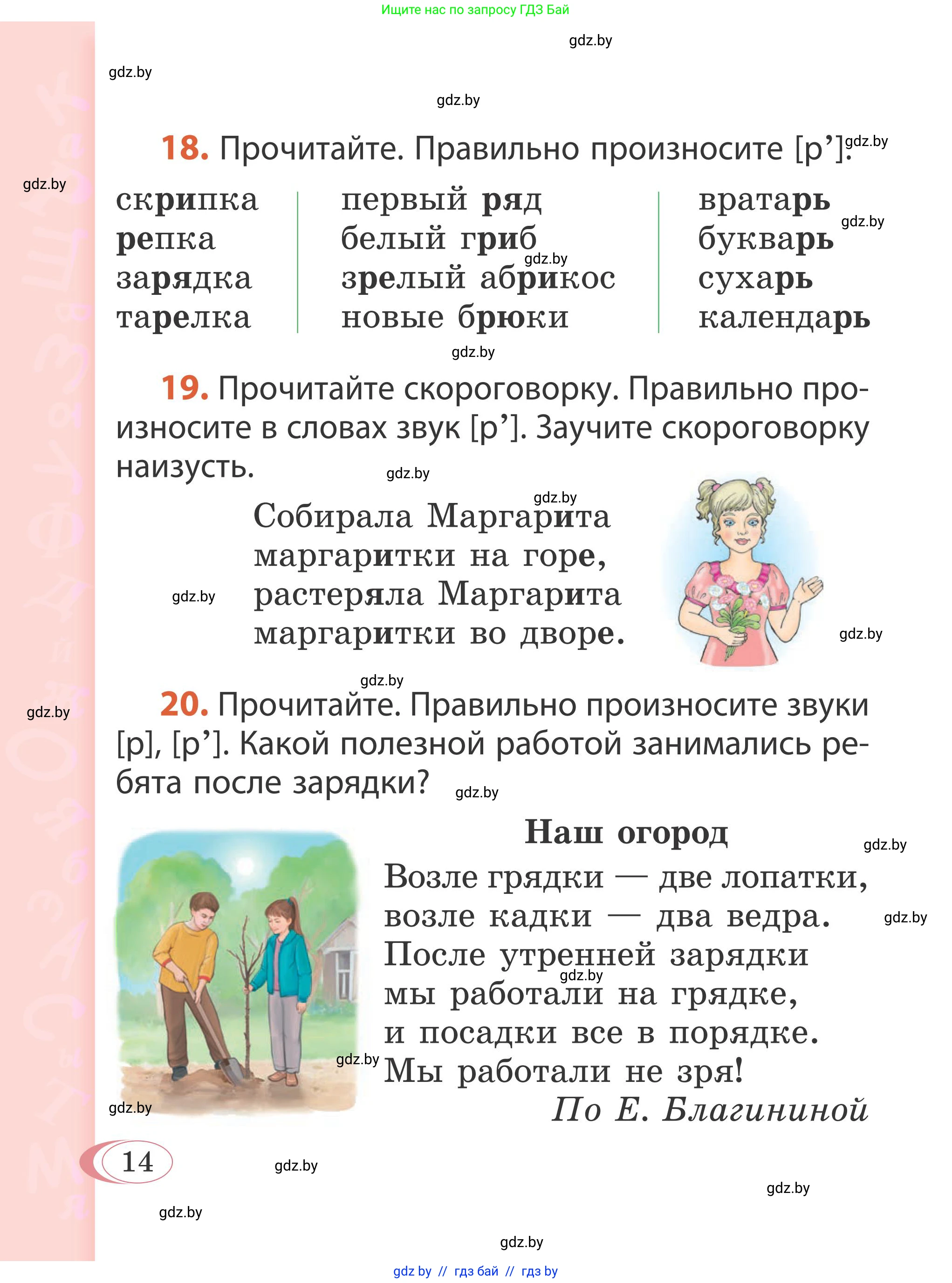 Русский язык, 2 класс Учебник, автор: Антипова Маргарита Борисовна, издательство Академия образования, Минск, 2025, Часть 1, страница 14