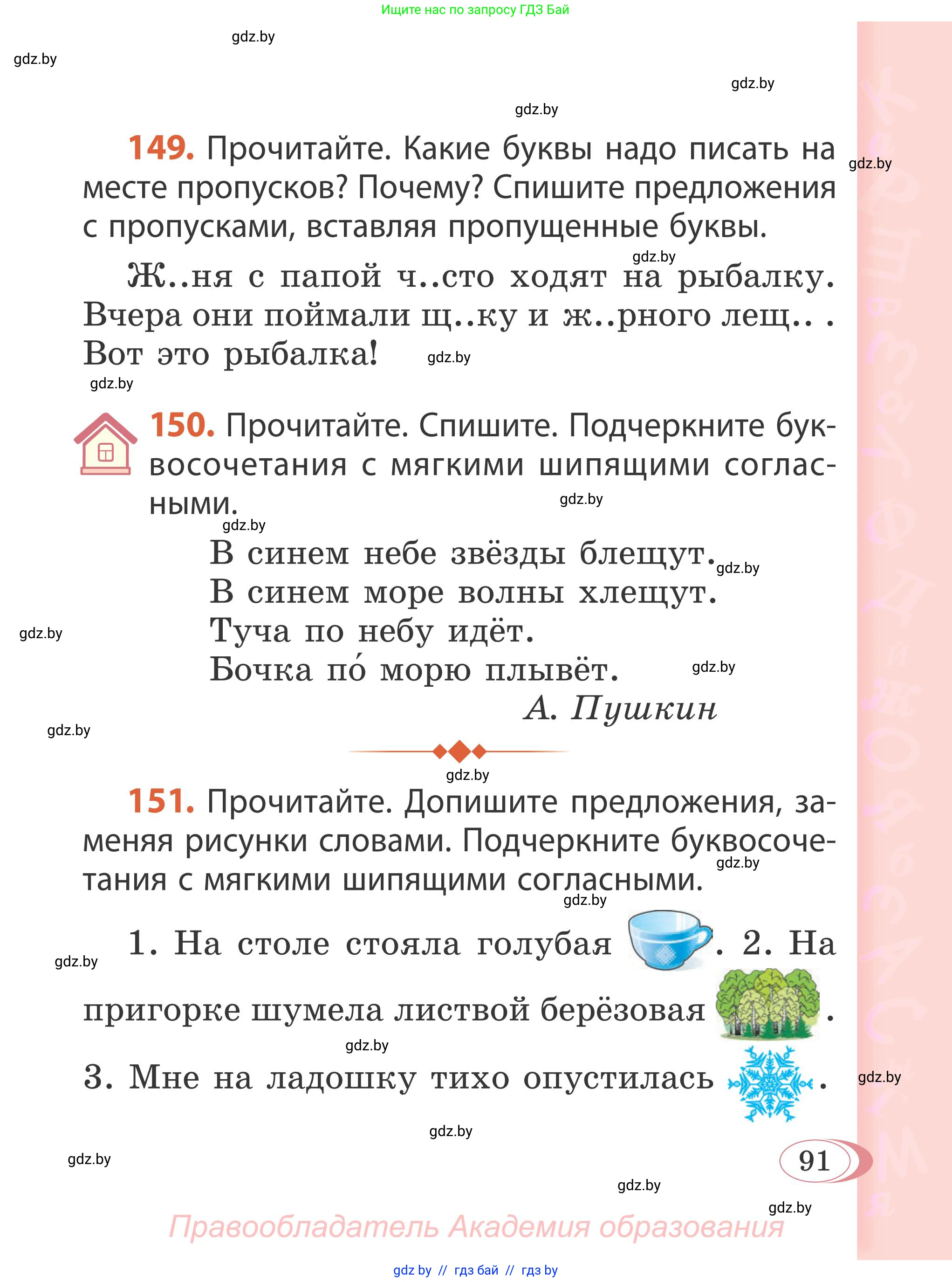 Русский язык, 2 класс Учебник, автор: Антипова Маргарита Борисовна, издательство Академия образования, Минск, 2025, Часть 1, страница 91