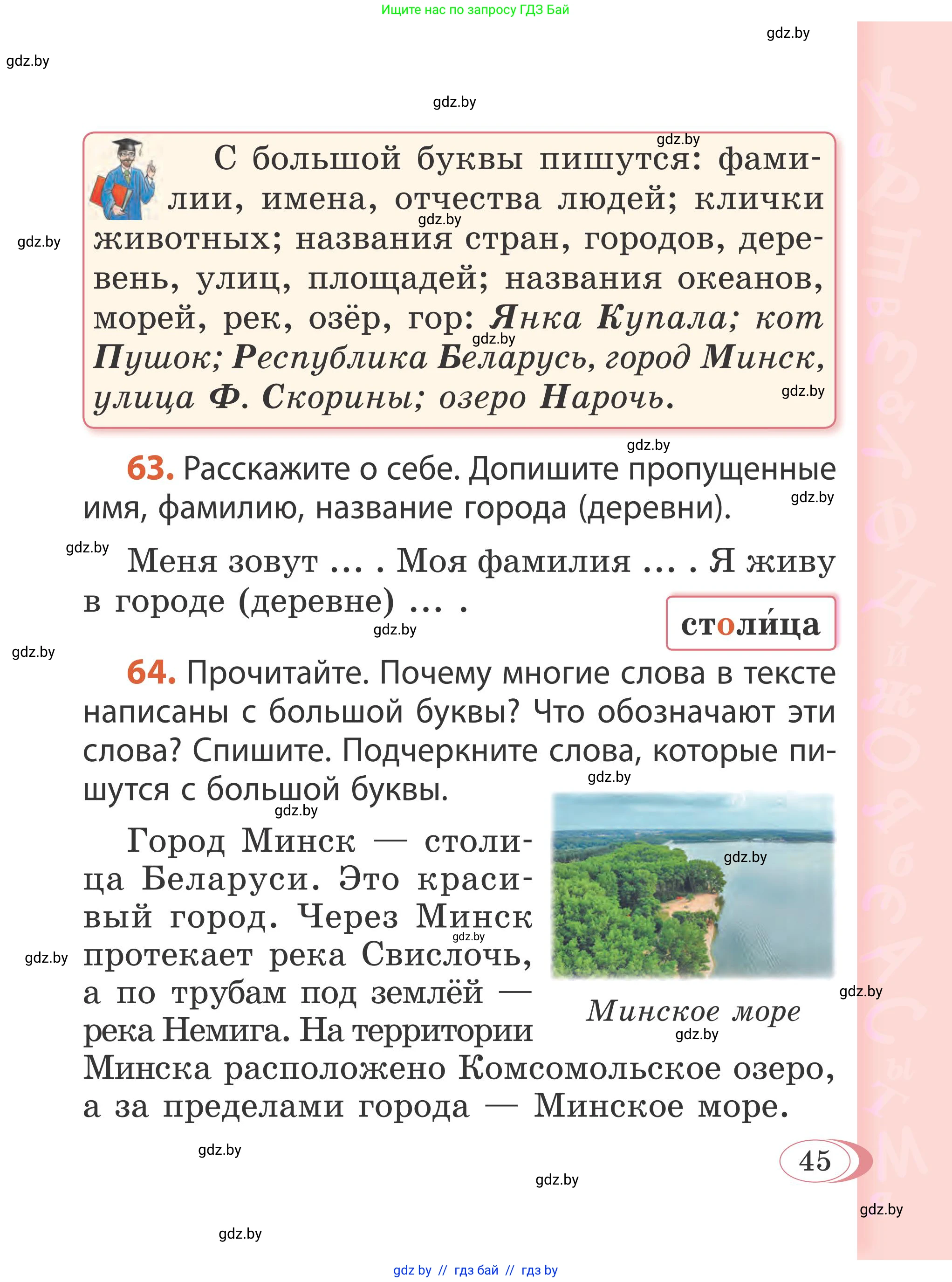 Русский язык, 2 класс Учебник, автор: Антипова Маргарита Борисовна, издательство Академия образования, Минск, 2025, Часть 2, страница 45