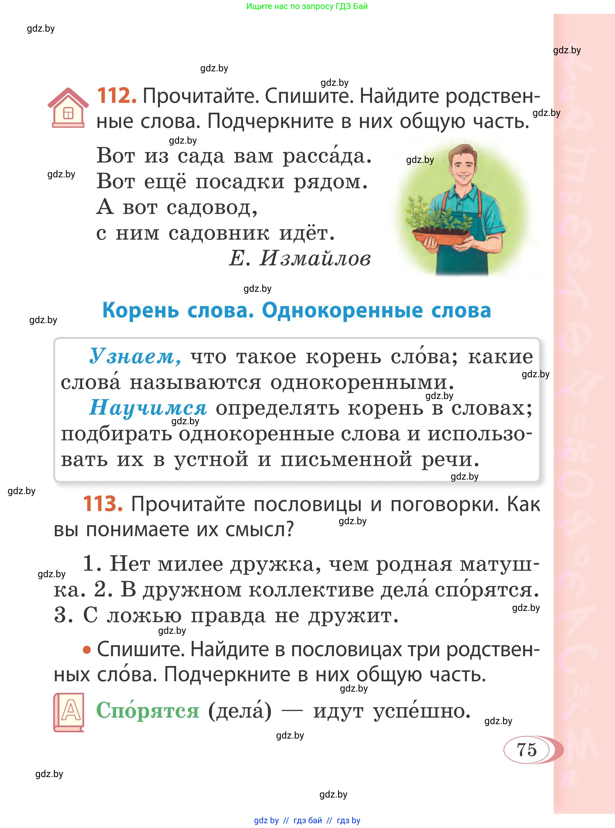 Русский язык, 2 класс Учебник, автор: Антипова Маргарита Борисовна, издательство Академия образования, Минск, 2025, Часть 2, страница 75