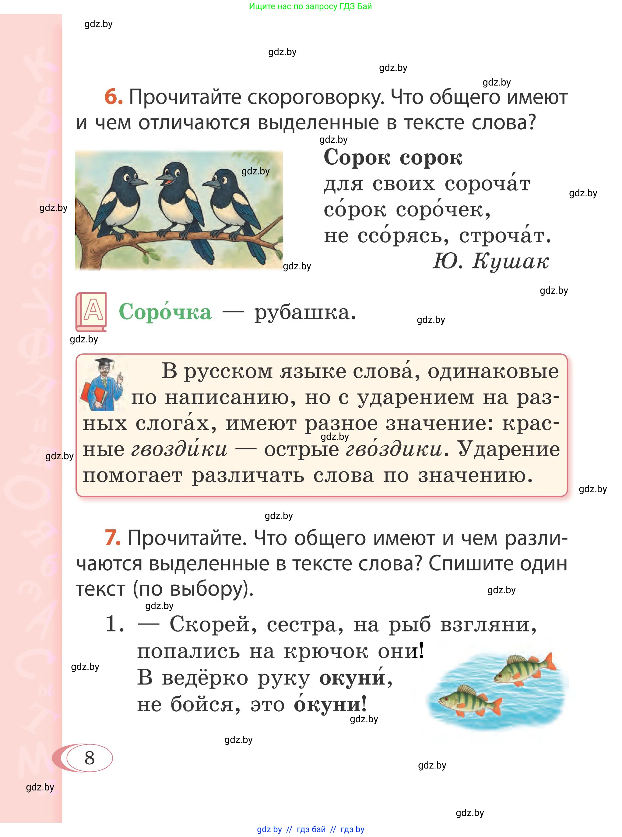 Русский язык, 2 класс Учебник, автор: Антипова Маргарита Борисовна, издательство Академия образования, Минск, 2025, Часть 2, страница 9, номер 8, Условие