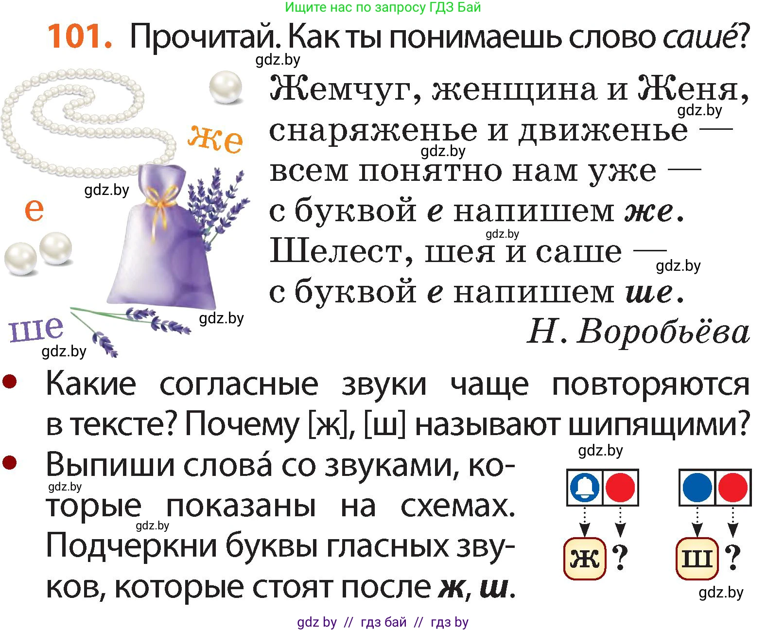 Русский язык, 2 класс Учебник, авторы: Гулецкая Елена Алексеевна, Федорович Галина Михайловна, издательство Национальный институт образования, Минск, 2022, коричневого цвета, Часть 1, страница 64, номер 101, Условие