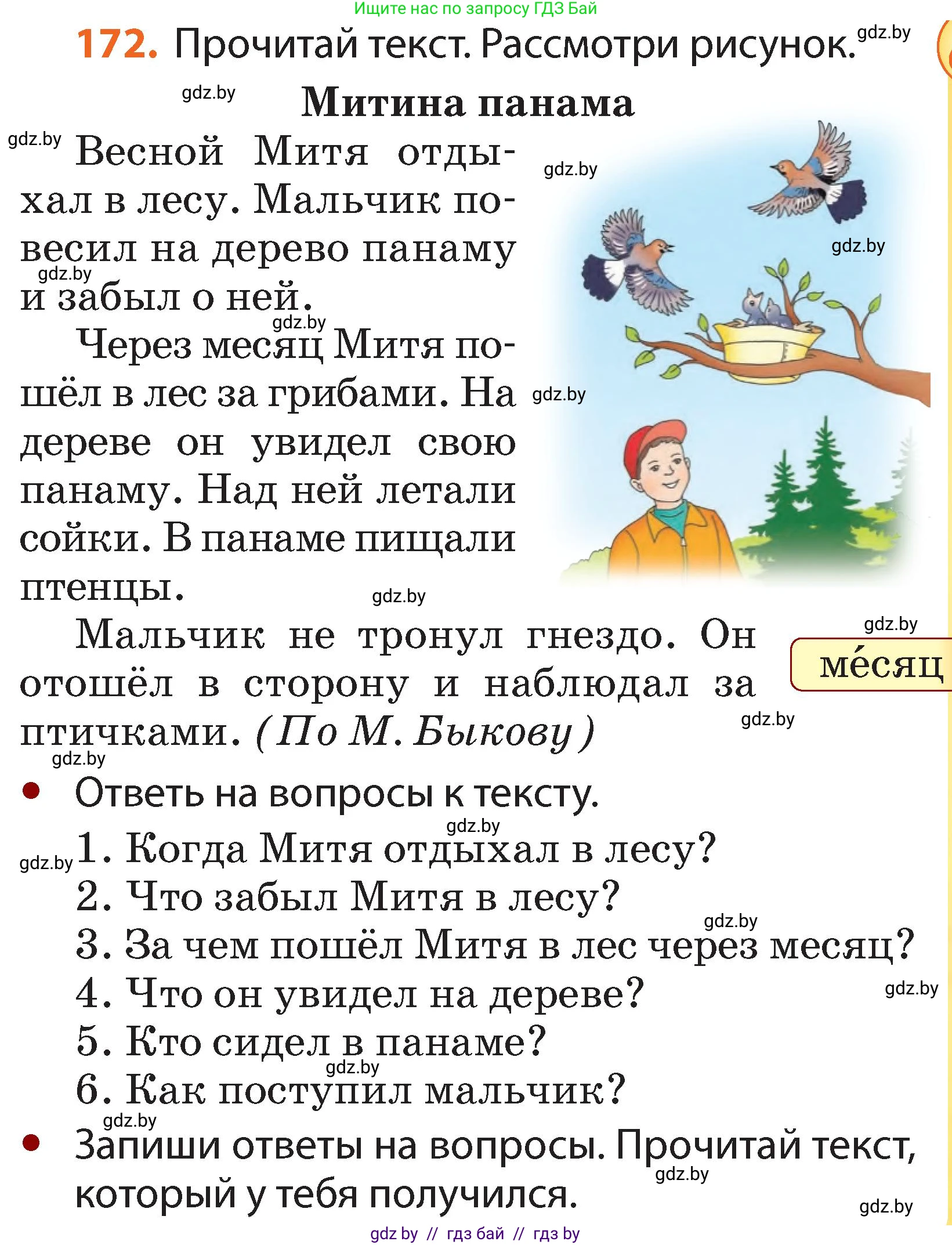 Русский язык, 2 класс Учебник, авторы: Гулецкая Елена Алексеевна, Федорович Галина Михайловна, издательство Национальный институт образования, Минск, 2022, коричневого цвета, Часть 2, страница 127, номер 172, Условие