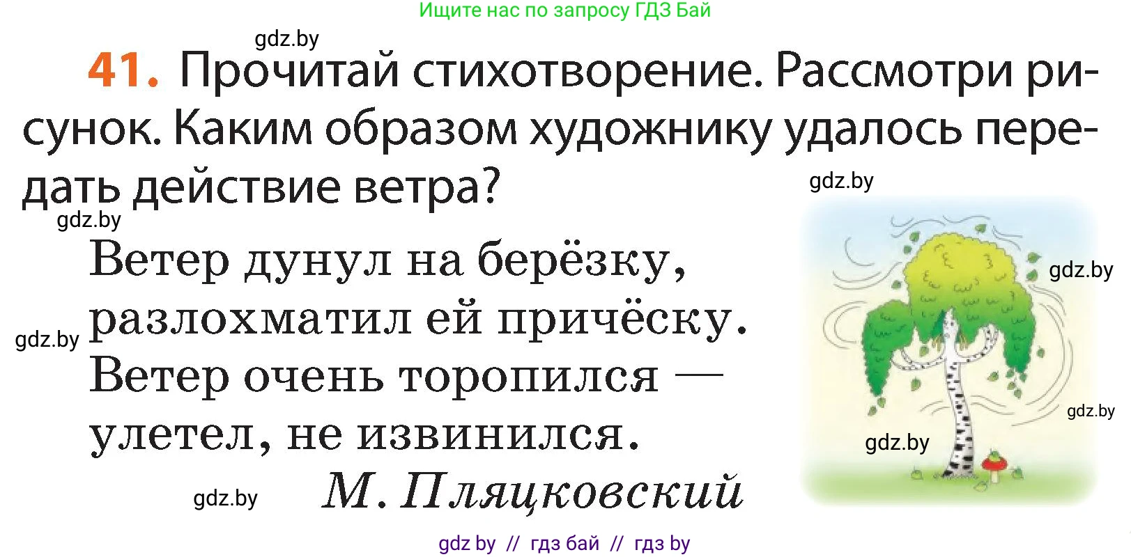 Русский язык, 2 класс Учебник, авторы: Гулецкая Елена Алексеевна, Федорович Галина Михайловна, издательство Национальный институт образования, Минск, 2022, коричневого цвета, Часть 2, страница 34, номер 41, Условие