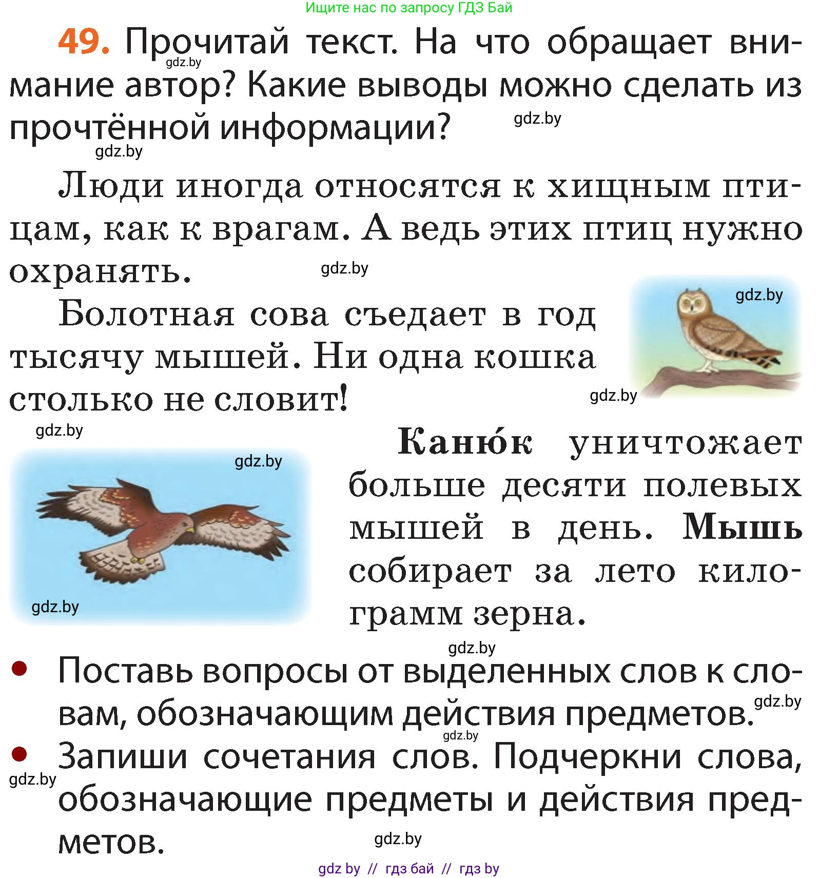 Русский язык, 2 класс Учебник, авторы: Гулецкая Елена Алексеевна, Федорович Галина Михайловна, издательство Национальный институт образования, Минск, 2022, коричневого цвета, Часть 2, страница 39, номер 49, Условие