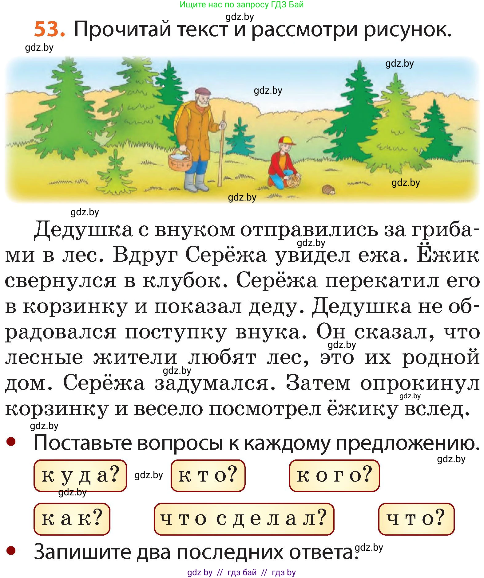 Русский язык, 2 класс Учебник, авторы: Гулецкая Елена Алексеевна, Федорович Галина Михайловна, издательство Национальный институт образования, Минск, 2022, коричневого цвета, Часть 2, страница 42, номер 53, Условие