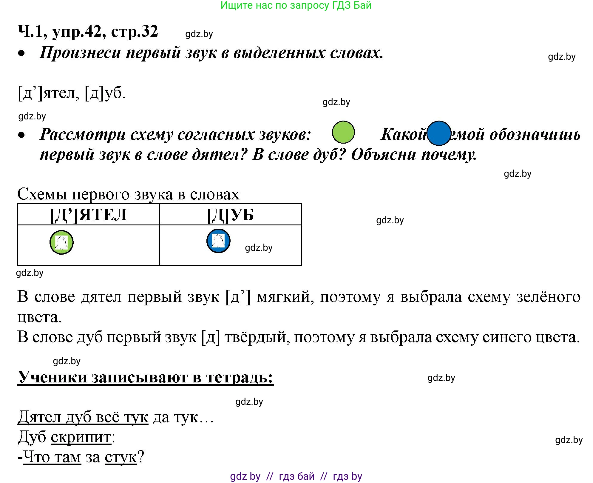 Русский язык, 2 класс Учебник, авторы: Гулецкая Елена Алексеевна, Федорович Галина Михайловна, издательство Национальный институт образования, Минск, 2022, коричневого цвета, Часть 1, страница 32, номер 42, Решение