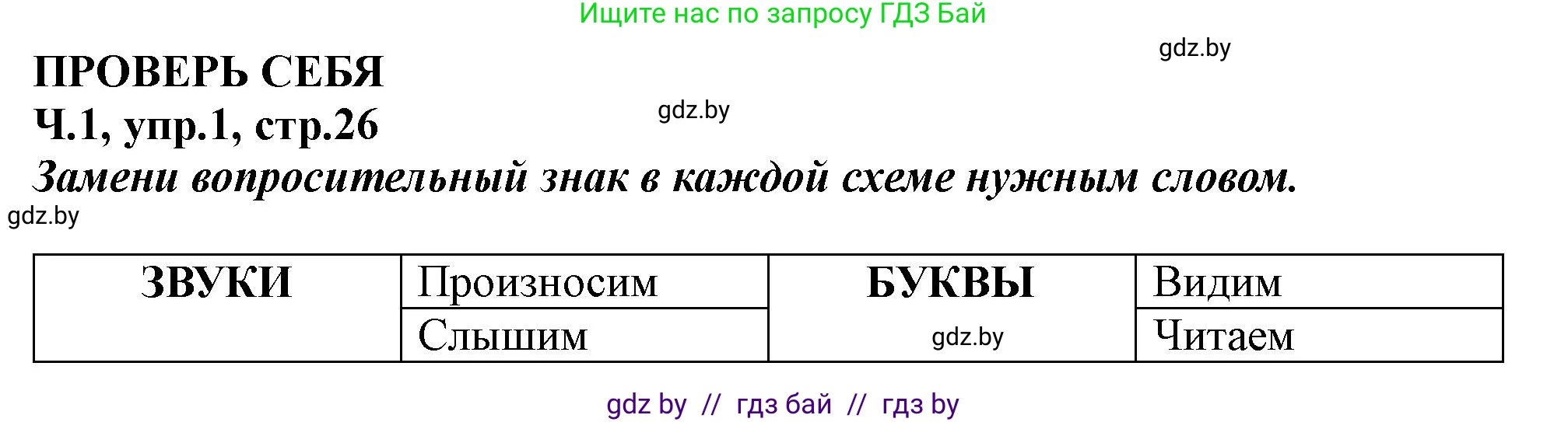 Русский язык, 2 класс Учебник, авторы: Гулецкая Елена Алексеевна, Федорович Галина Михайловна, издательство Национальный институт образования, Минск, 2022, коричневого цвета, Часть 1, страница 26, номер 1, Решение