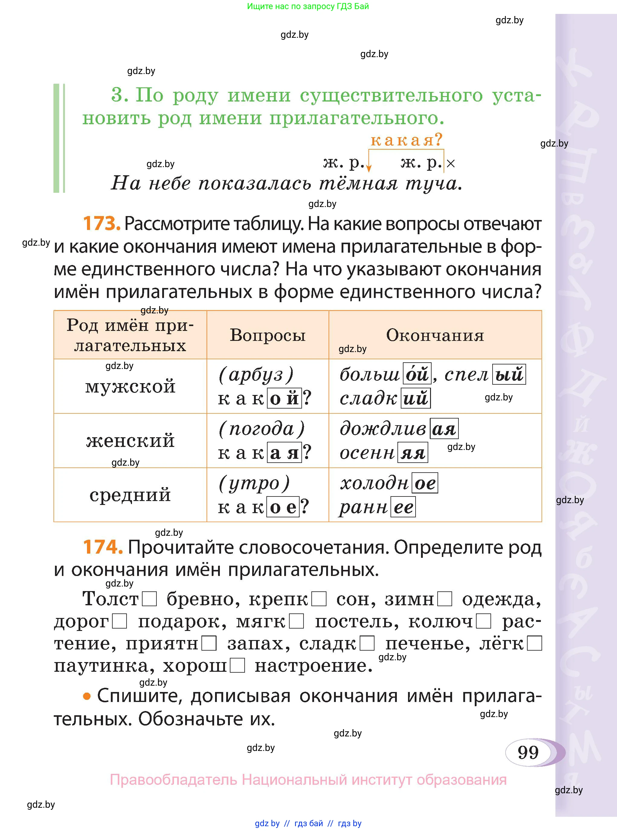Русский язык, 3 класс Учебник, авторы: Антипова Маргарита Борисовна, Верниковская Алла Викторовна, Грабчикова Елена Самарьевна, издательство Национальный институт образования, Минск, 2023, Часть 2, страница 99