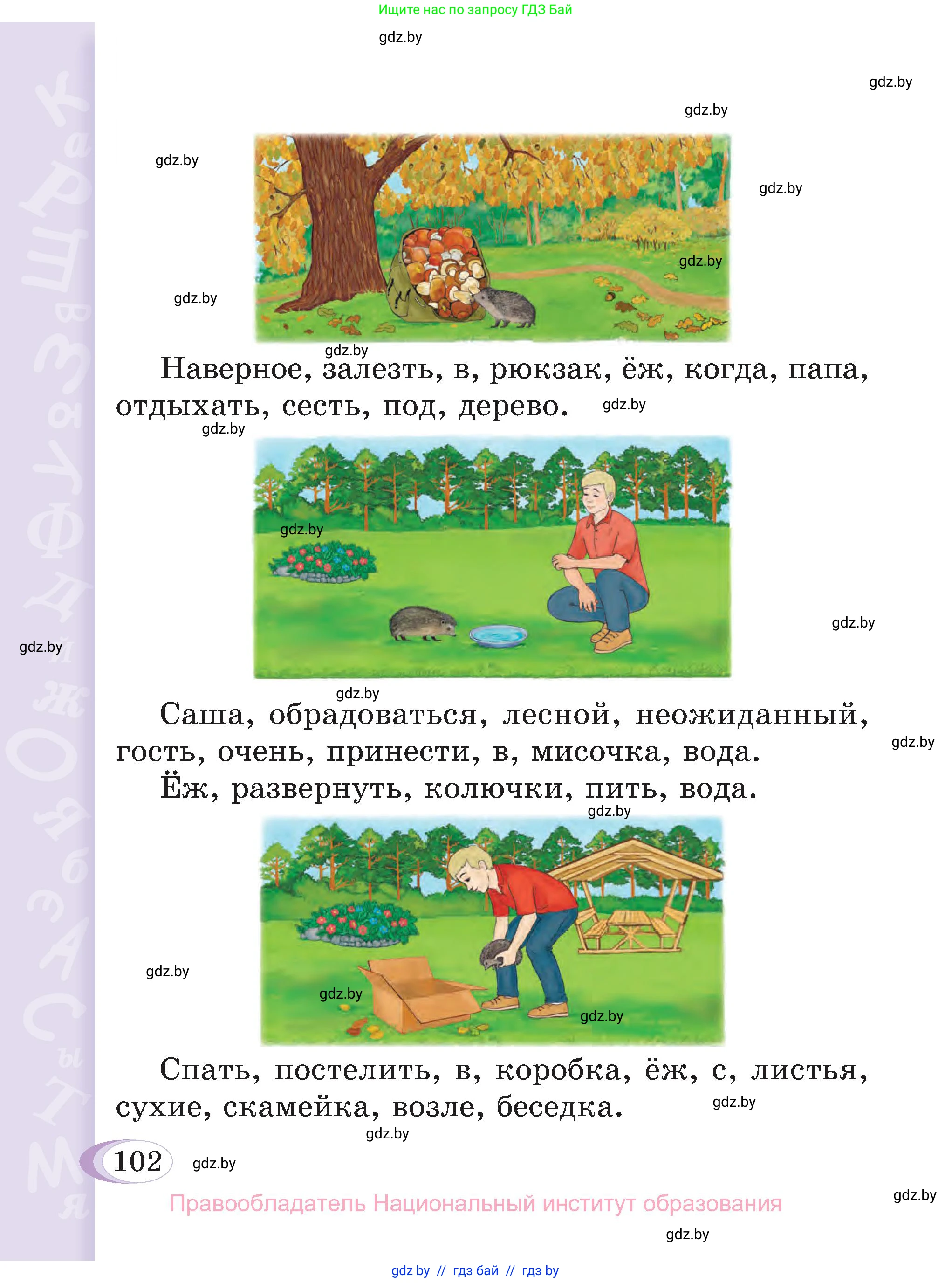 Русский язык, 3 класс Учебник, авторы: Антипова Маргарита Борисовна, Верниковская Алла Викторовна, Грабчикова Елена Самарьевна, издательство Национальный институт образования, Минск, 2023, Часть 2, страница 102