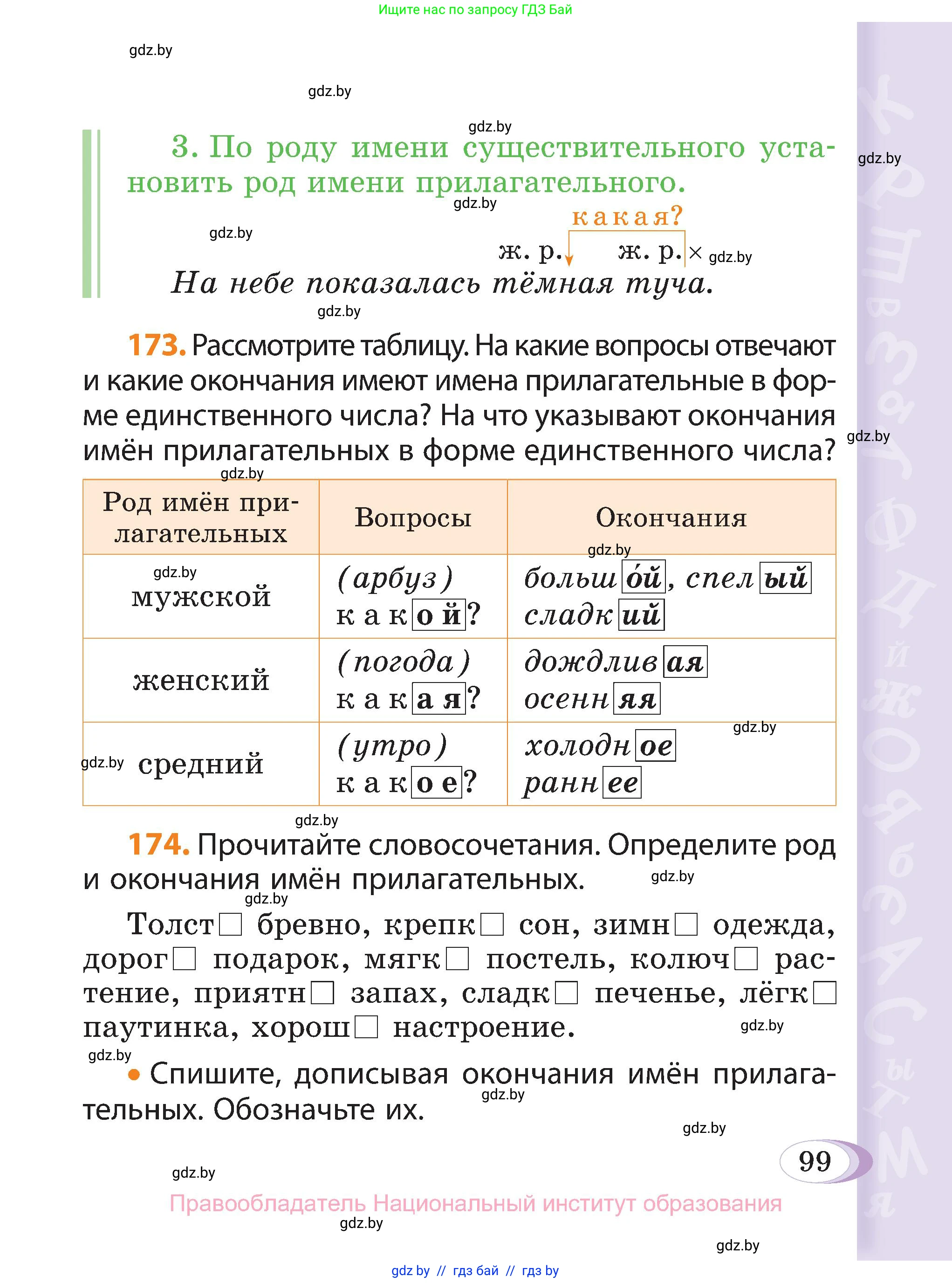 Русский язык, 3 класс Учебник, авторы: Антипова Маргарита Борисовна, Верниковская Алла Викторовна, Грабчикова Елена Самарьевна, издательство Национальный институт образования, Минск, 2023, Часть 2, страница 99