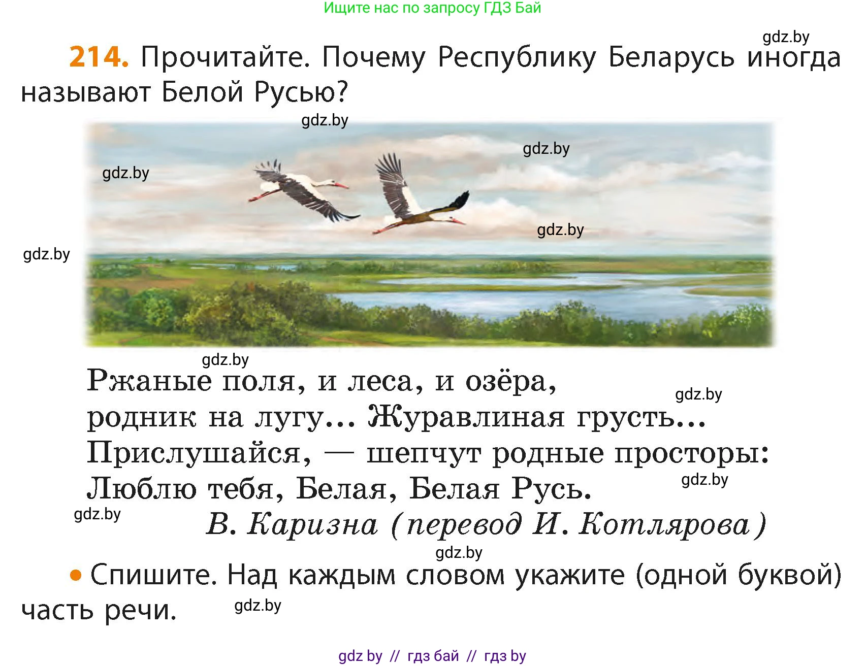 Русский язык, 4 класс Учебник, авторы: Антипова Маргарита Борисовна, Верниковская Алла Викторовна, Грабчикова Елена Самарьевна, издательство Академия образования, Минск, 2024, оранжевого цвета, Часть 2, страница 132, номер 214, Условие