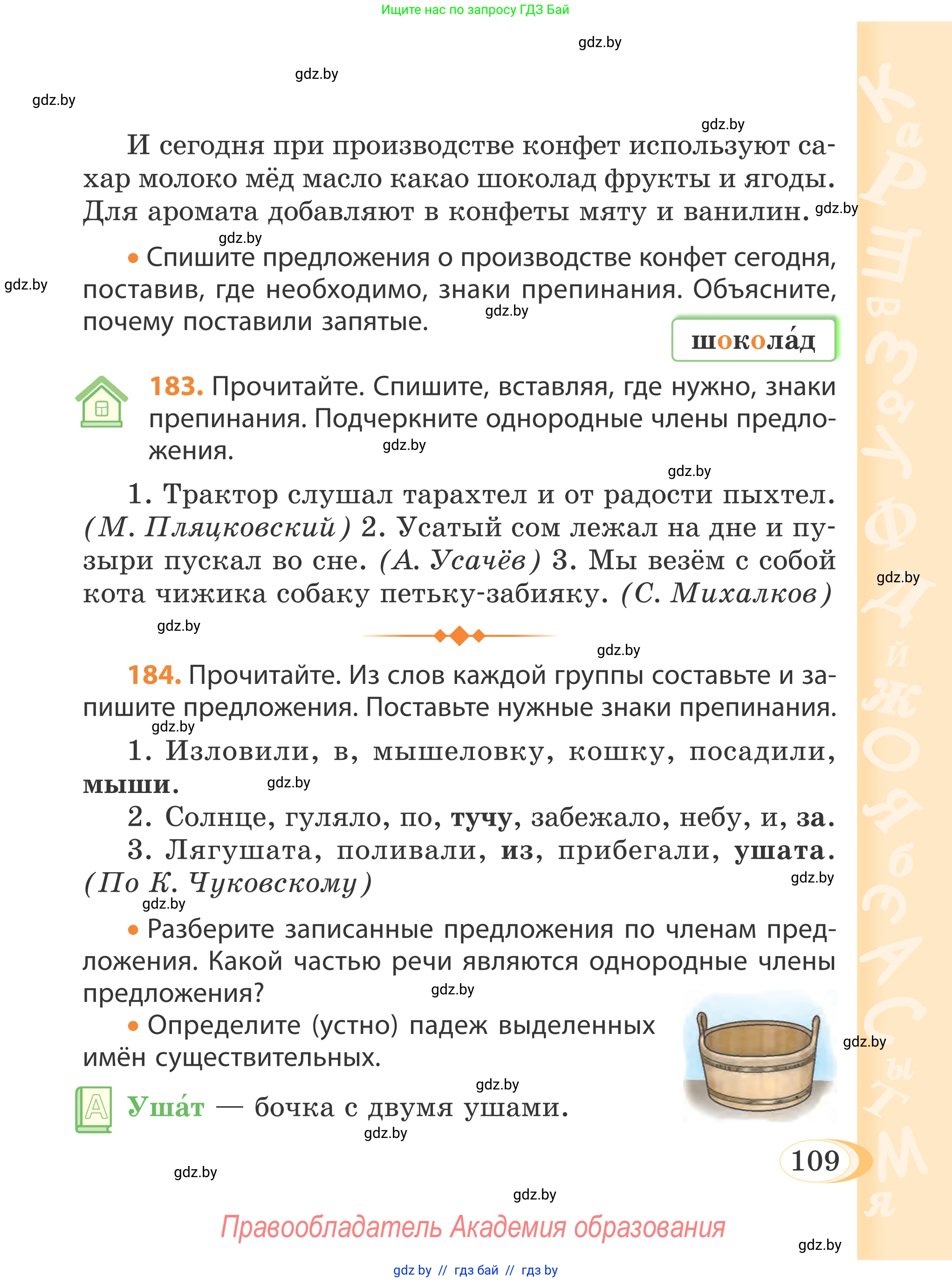 Русский язык, 4 класс Учебник, авторы: Антипова Маргарита Борисовна, Верниковская Алла Викторовна, Грабчикова Елена Самарьевна, издательство Академия образования, Минск, 2024, оранжевого цвета, Часть 2, страница 109