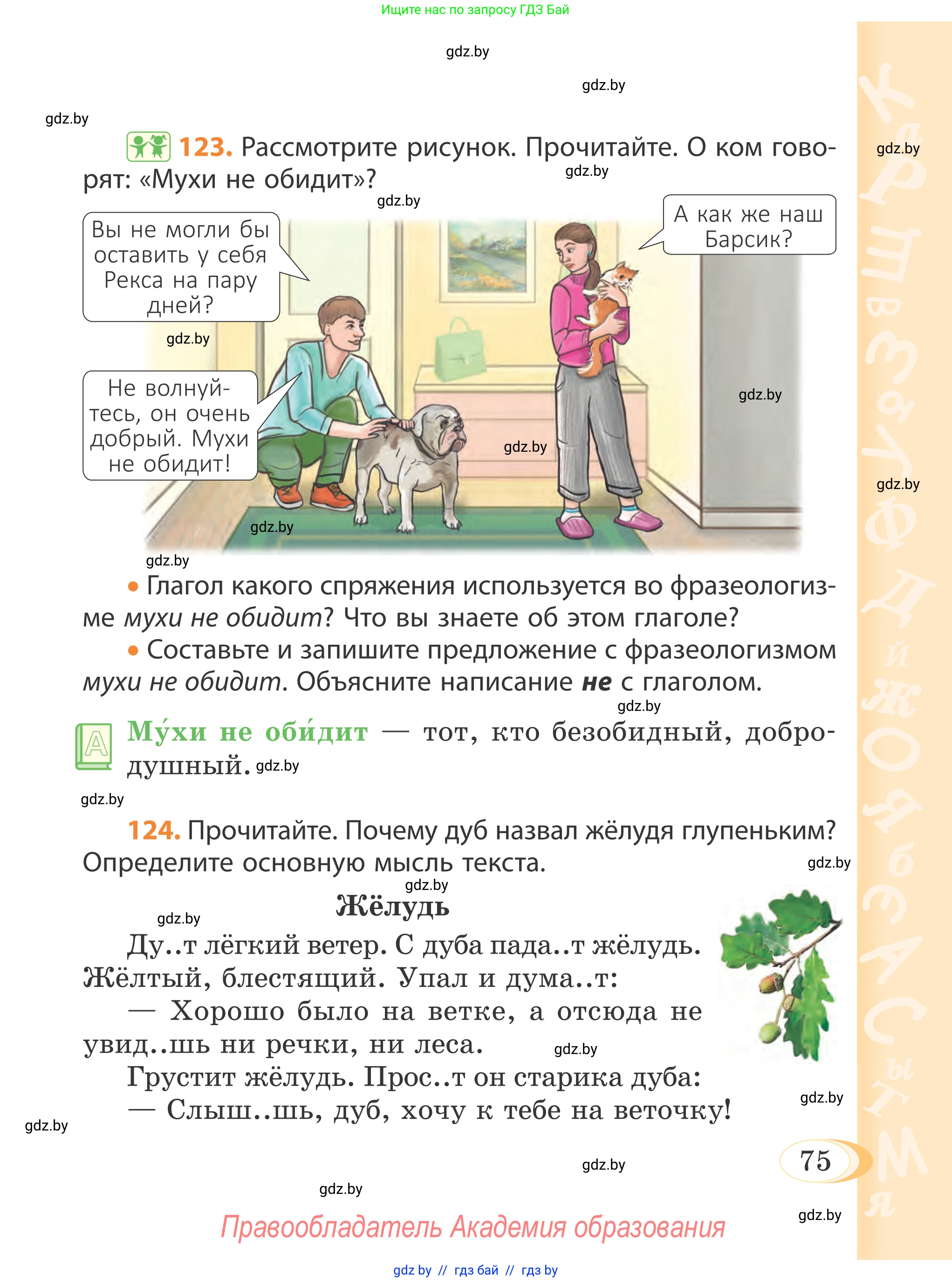 Русский язык, 4 класс Учебник, авторы: Антипова Маргарита Борисовна, Верниковская Алла Викторовна, Грабчикова Елена Самарьевна, издательство Академия образования, Минск, 2024, оранжевого цвета, Часть 2, страница 75