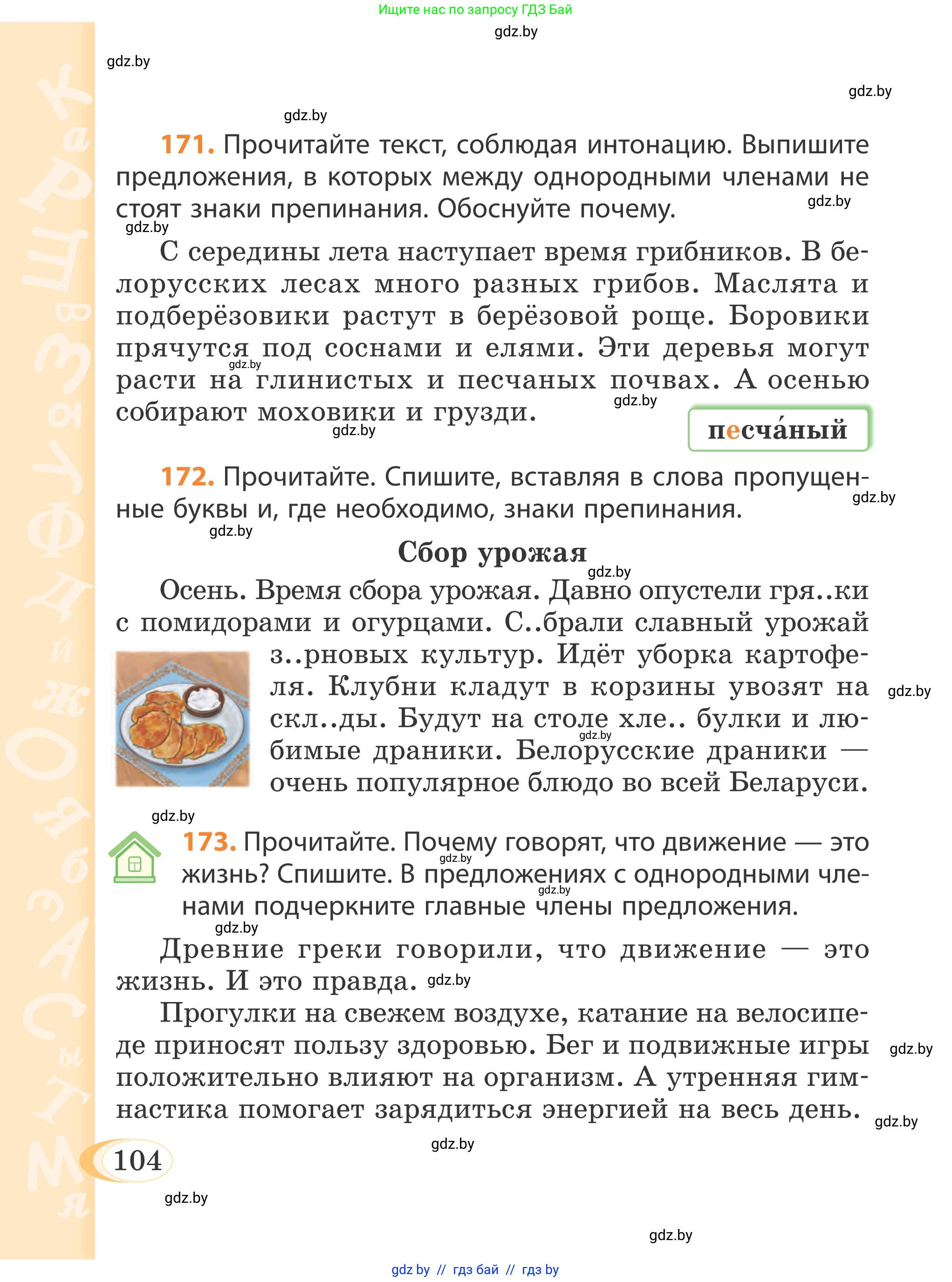 Русский язык, 4 класс Учебник, авторы: Антипова Маргарита Борисовна, Верниковская Алла Викторовна, Грабчикова Елена Самарьевна, издательство Академия образования, Минск, 2024, оранжевого цвета, Часть 2, страница 104