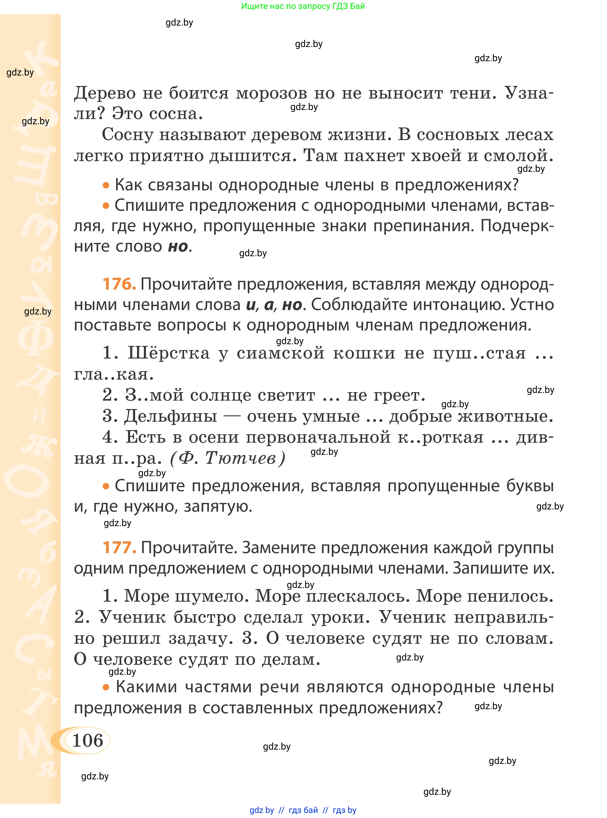 Русский язык, 4 класс Учебник, авторы: Антипова Маргарита Борисовна, Верниковская Алла Викторовна, Грабчикова Елена Самарьевна, издательство Академия образования, Минск, 2024, оранжевого цвета, Часть 2, страница 106